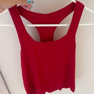 Size 6 lululemon dark red race length swiftly tech tank